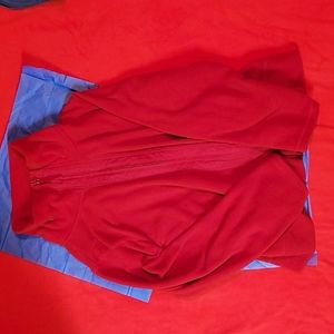 Coldwater Creek red high neck fleece jacket 3X